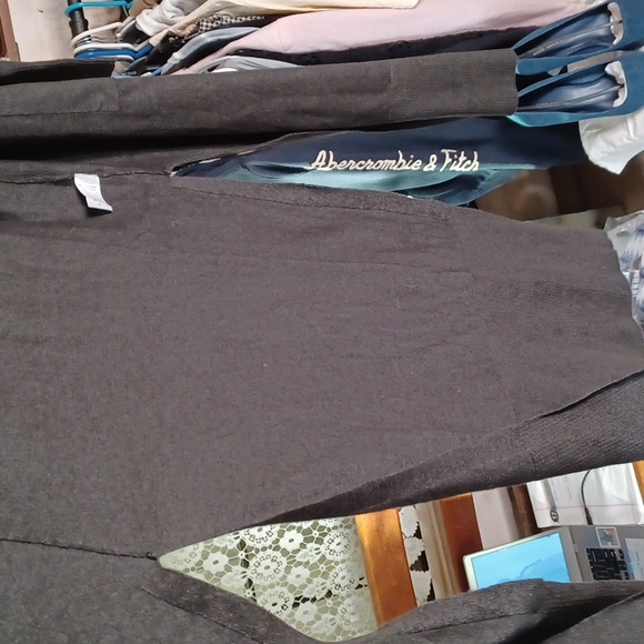 NWT- Susana Monaco- Long Ankle Length Duster w/ Side Slits- Color: Smoke- Small - Picture 6 of 7